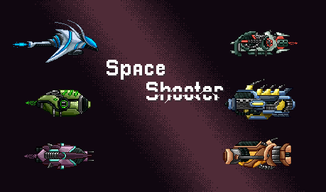 Space Shooter game logo.